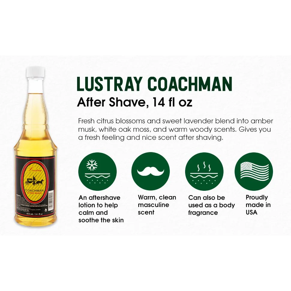 Lustray After Shave Lotion – 14 oz - Image 6