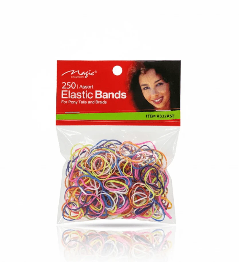 Magic Collection Assorted Elastic Bands - 250