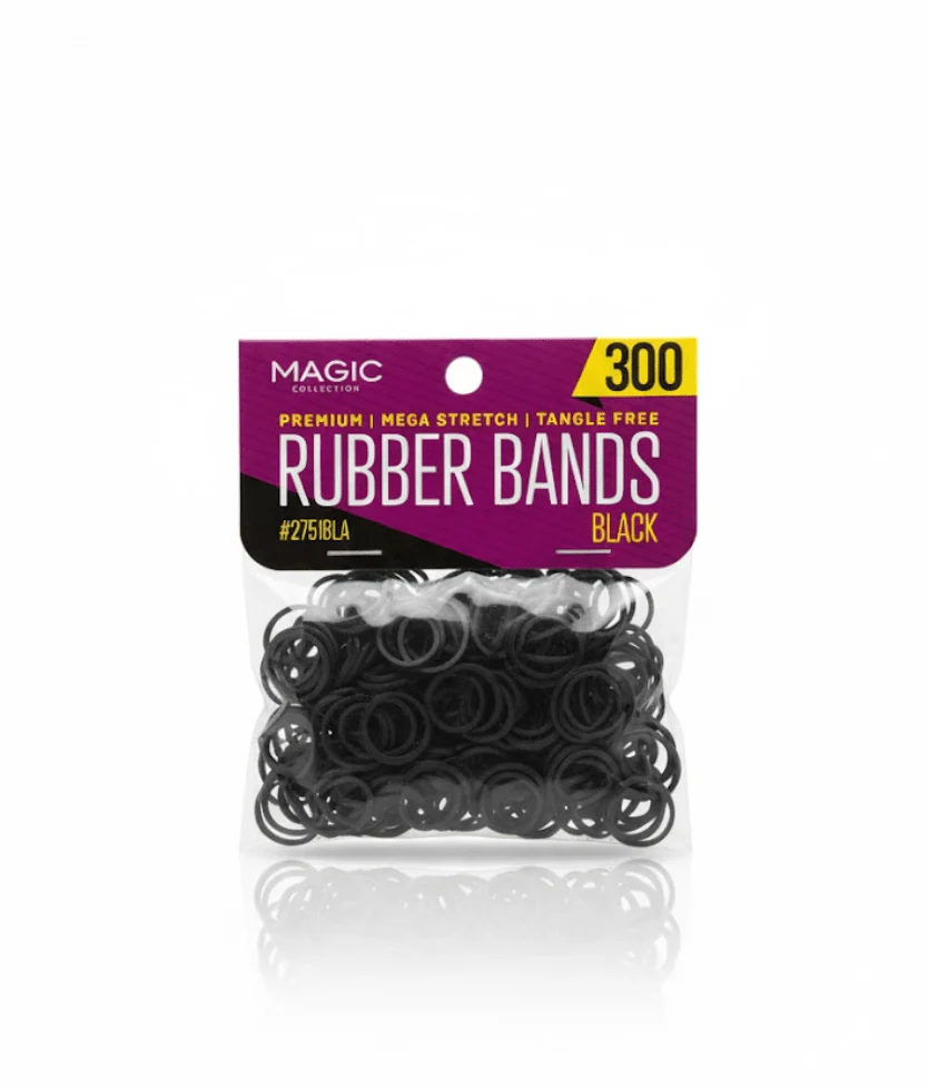 Magic Collection Black Rubber Bands – Assorted Sizes - Image 3