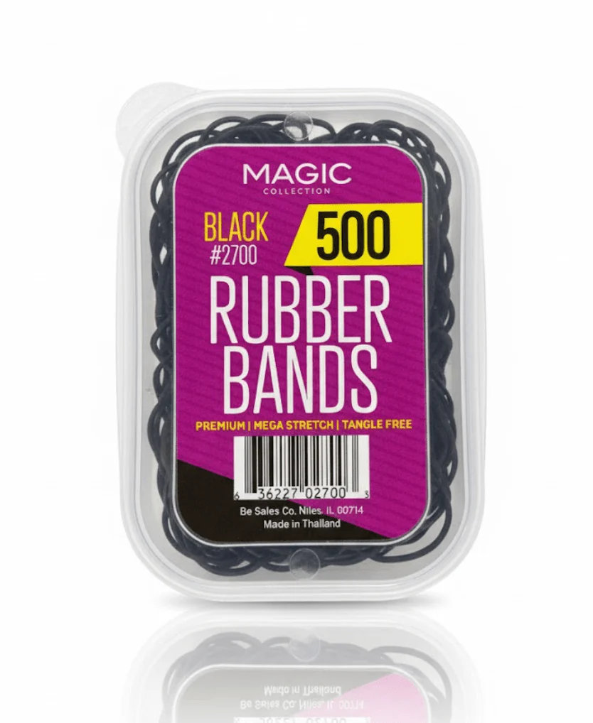 Magic Collection Black Rubber Bands – Assorted Sizes - Image 4