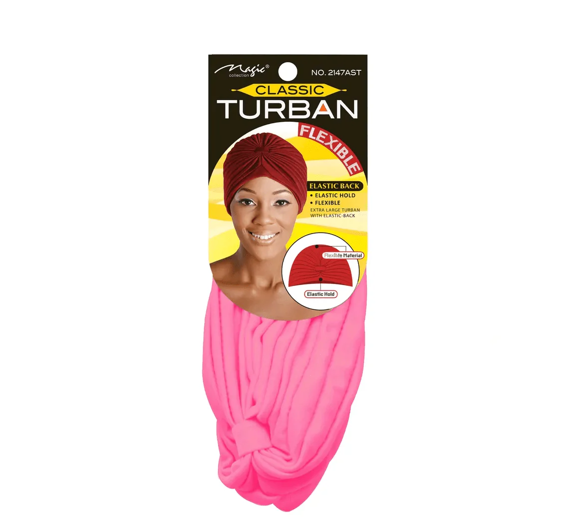Magic Collection Classic Turban Elastic Hold & Flexible Style - Image 4