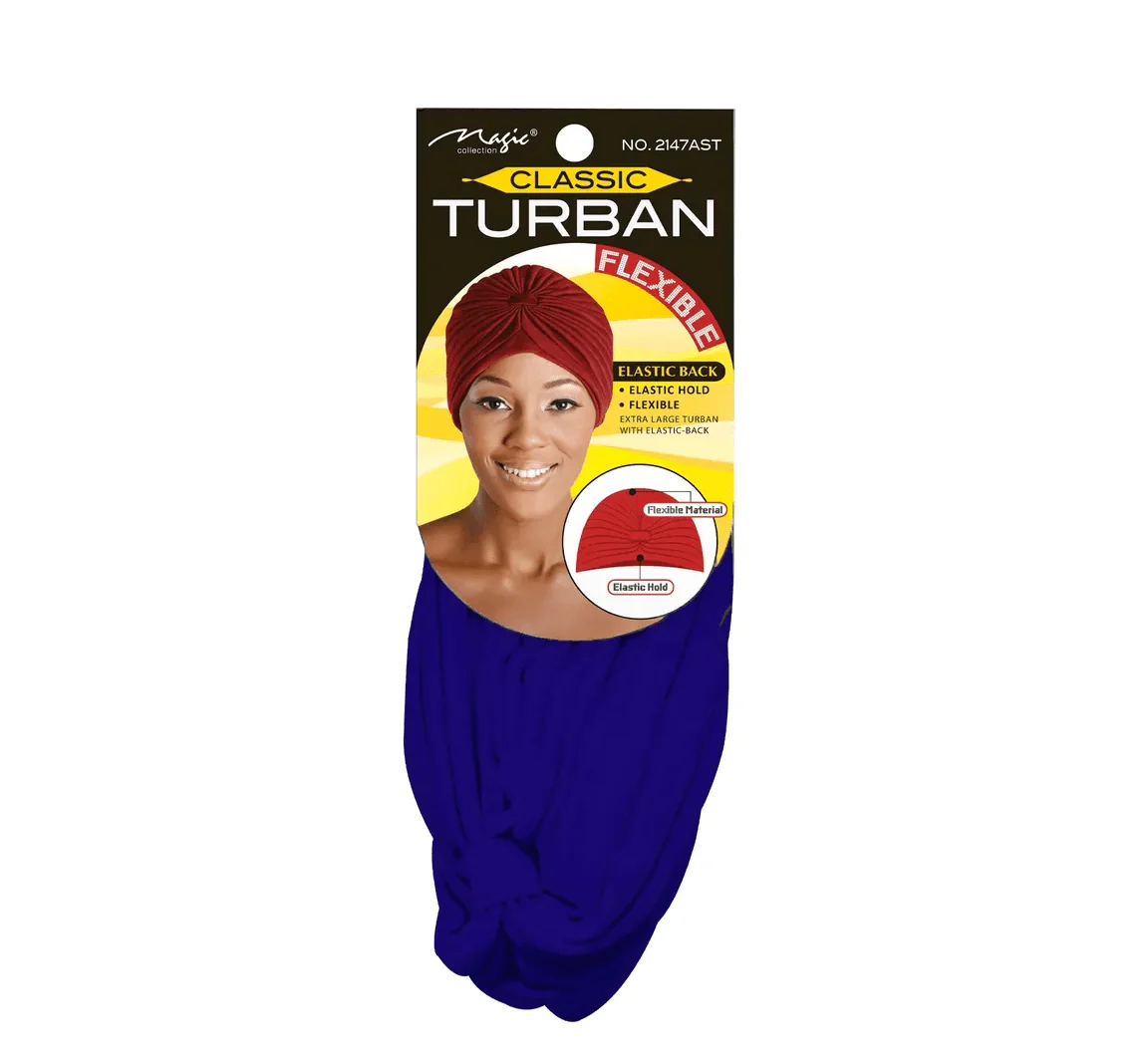 Magic Collection Classic Turban Elastic Hold & Flexible Style - Image 6