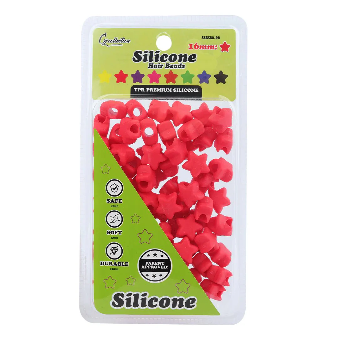 Magic Collection Silicone Hair Beads Star – 16mm - Image 2