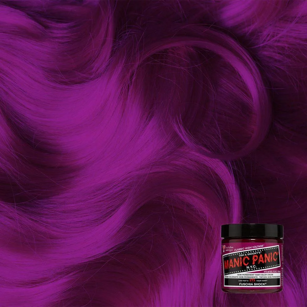 Manic Panic Creamtone Semi Permanent Hair Dye - Fuchsia Shock 4oz - Image 2