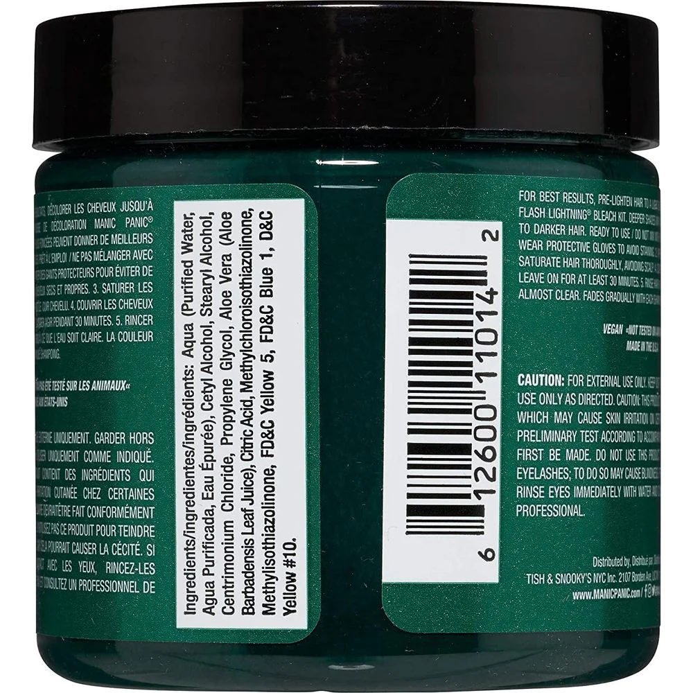 Manic Panic Creamtone Semi Permanent Hair Dye - Green Envy 4oz - Image 2