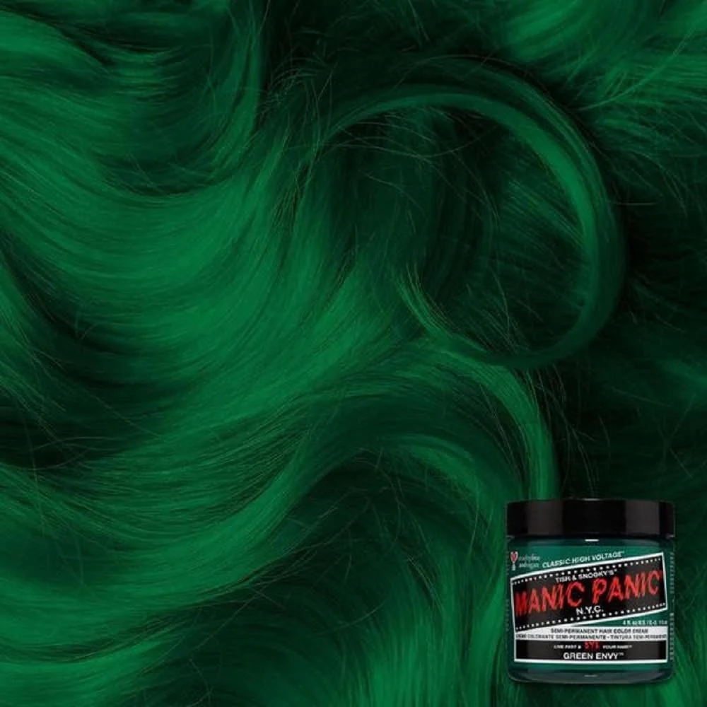 Manic Panic Creamtone Semi Permanent Hair Dye - Green Envy 4oz - Image 3