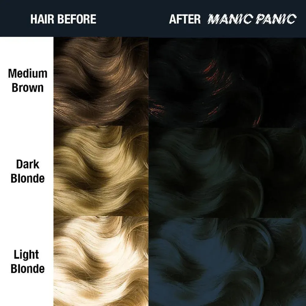 Manic Panic Creamtone Semi Permanent Hair Dye - Raven 4oz - Image 4