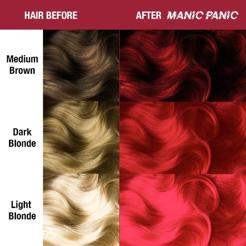 Manic Panic Creamtone Semi Permanent Hair Dye - Rock N Roll Red 4oz - Image 3