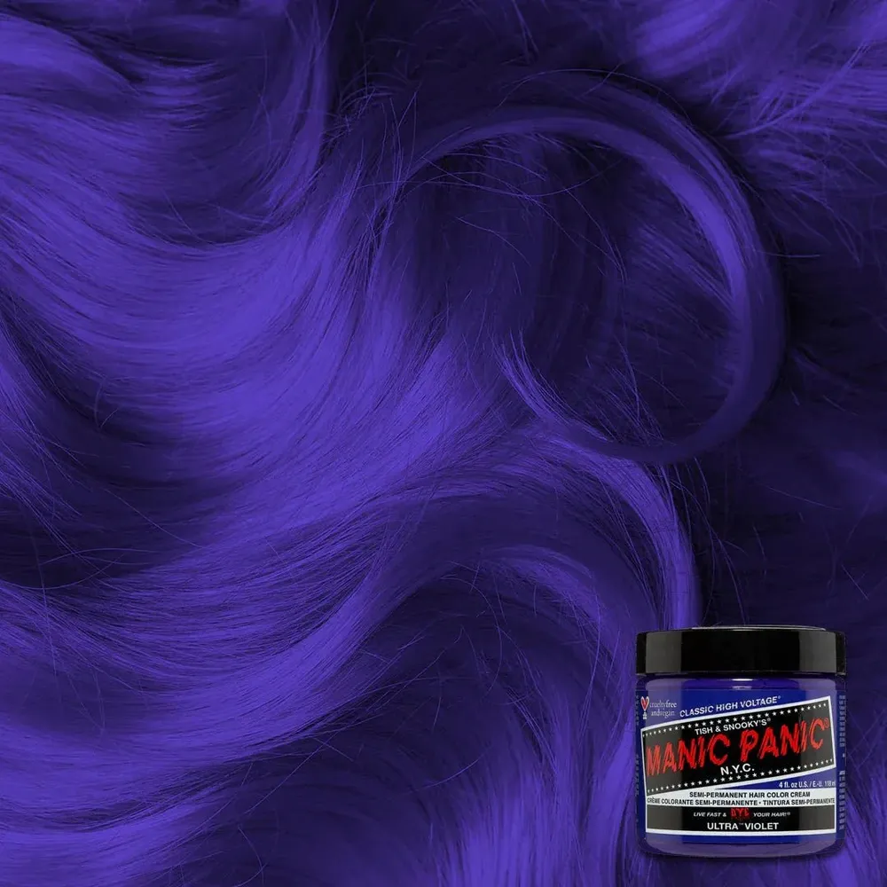 Manic Panic Creamtone Semi Permanent Hair Dye - Ultra Violet 4oz - Image 3