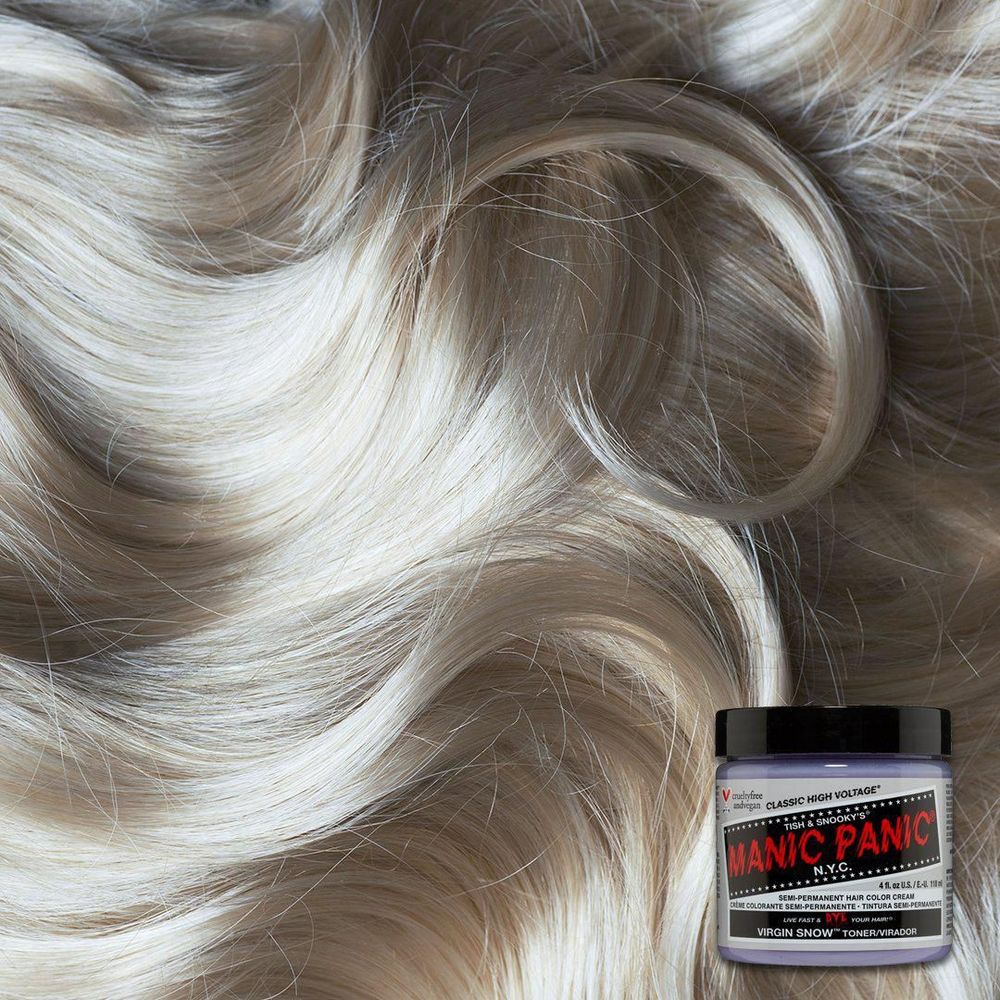 Manic Panic Creamtone Semi Permanent Hair Dye - Virgin Snow White Toner/Mixer 4oz - Image 2