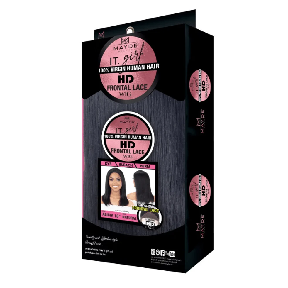 Mayde Beauty It Girl HD Lace Wig Human Hair 18" – Alicia - Image 3