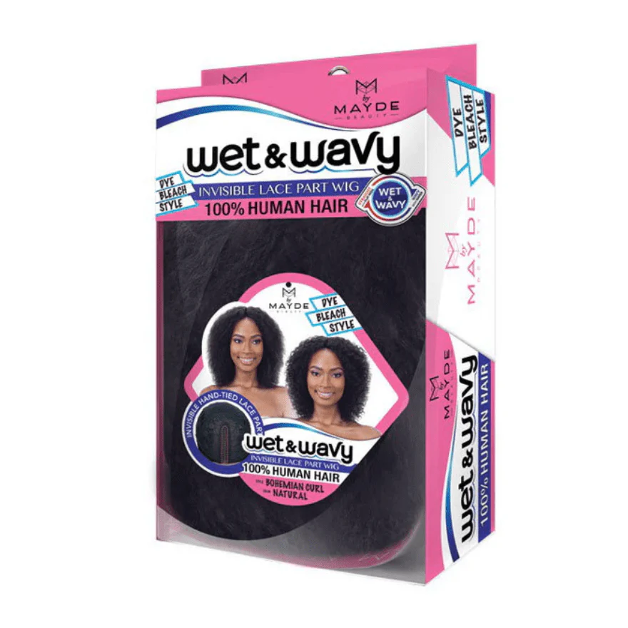 Mayde Beauty Wet & Wavy Lace Part Wig – Bohemian - Image 4