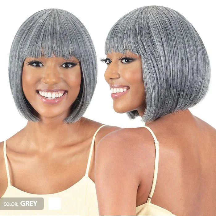 Mayde Mocha 100% Human Hair Blend Wig – Peach - Image 4