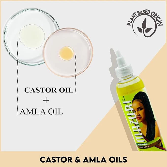 Mazuri Braid Oil for Hair & Scalp - Hydration 237ml - Image 2
