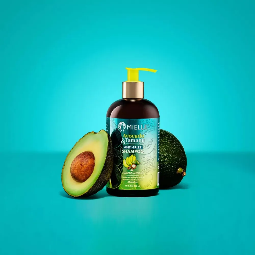 Mielle Avocado & Tamanu Anti-Frizz Shampoo & Conditioner – 12 fl oz - Image 2