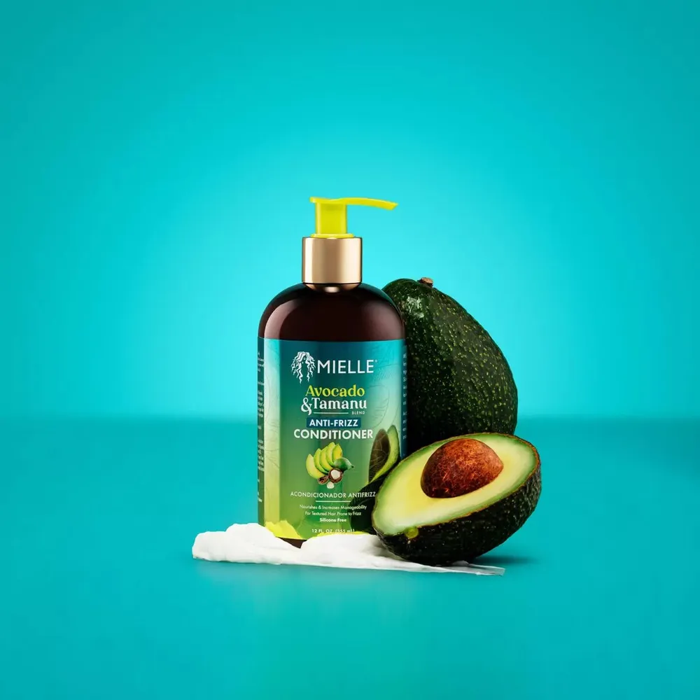 Mielle Avocado & Tamanu Anti-Frizz Shampoo & Conditioner – 12 fl oz - Image 5