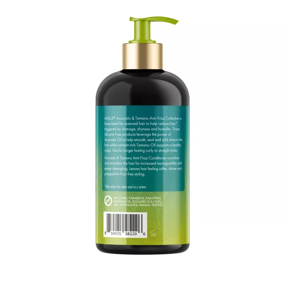 Mielle Avocado & Tamanu Anti-Frizz Shampoo & Conditioner – 12 fl oz - Image 7