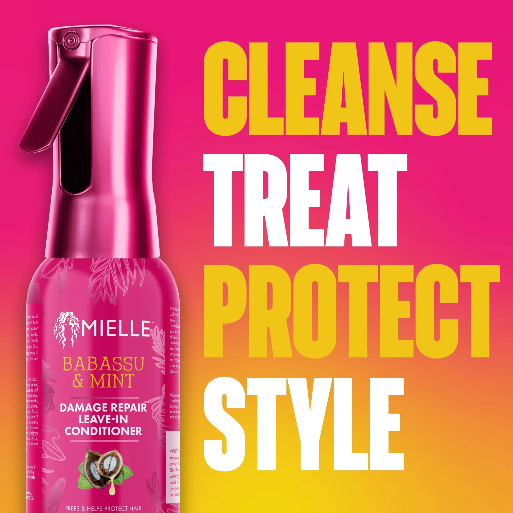 Mielle Babassu & Mint Leave-In Conditioner – 6.7oz - Image 7