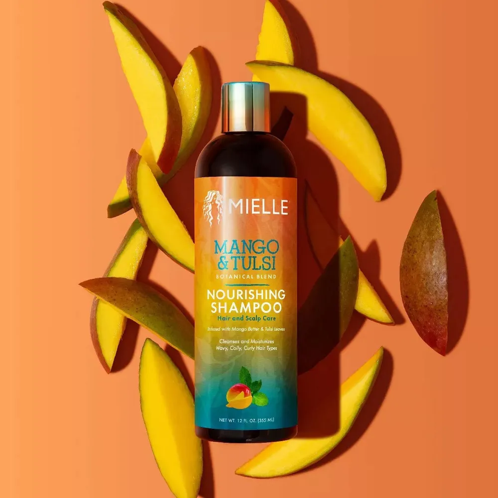 Mielle Mango & Tulsi Nourishing Shampoo & Conditioner – 12 fl oz - Image 2
