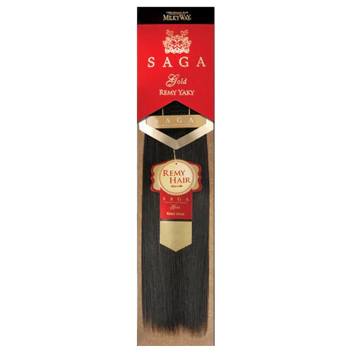 MilkyWay Saga Gold Remy Yaky 100% Human Hair Weave – 14"