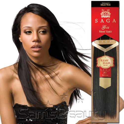 MilkyWay Saga Gold Remy Yaky 100% Human Hair Weave – 14" - Image 3