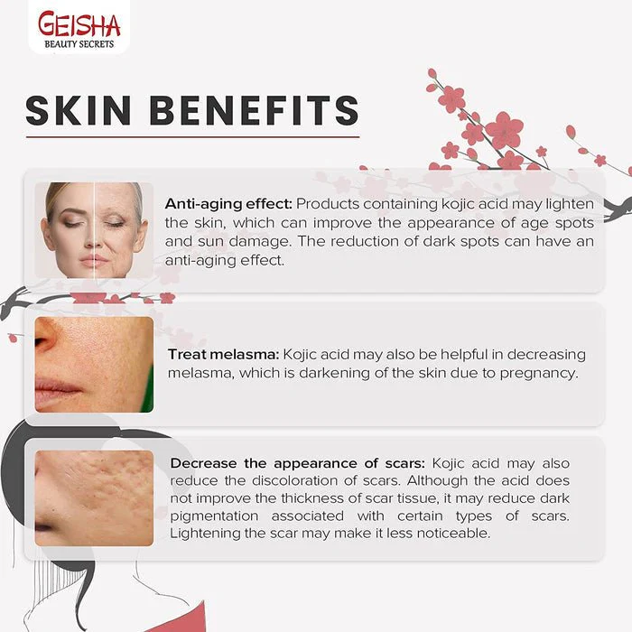 Geisha Beauty Secrets Kojic Acid Face Serum - 1oz - Image 5