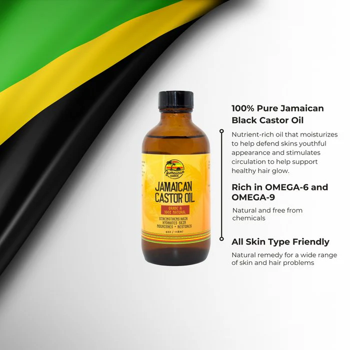 Mitchell Brands Jamaican Amber Jamaican Castor Oil 4oz - Image 3