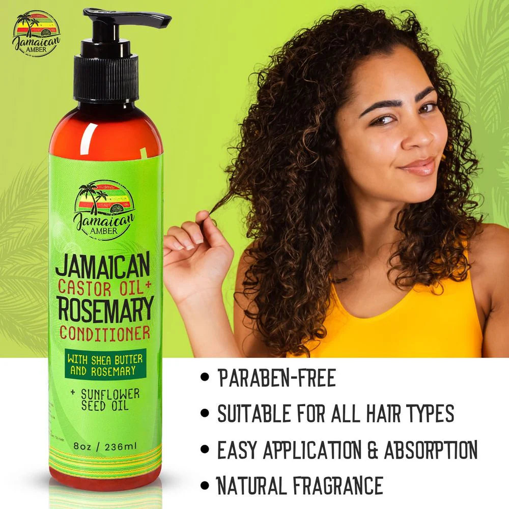 Mitchell Jamaican Castor Oil + Rosemary Conditioner - 8oz - Image 3
