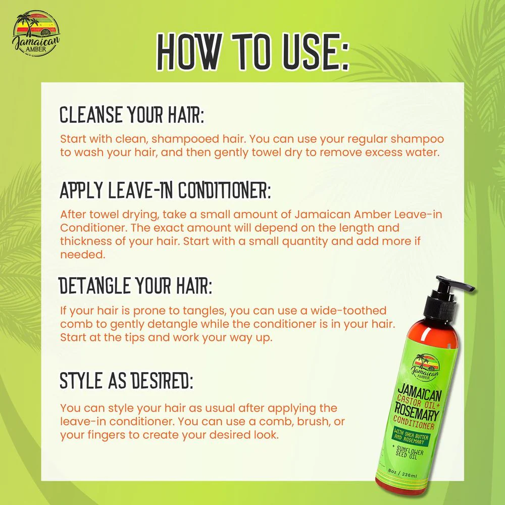 Mitchell Jamaican Castor Oil + Rosemary Conditioner - 8oz - Image 4