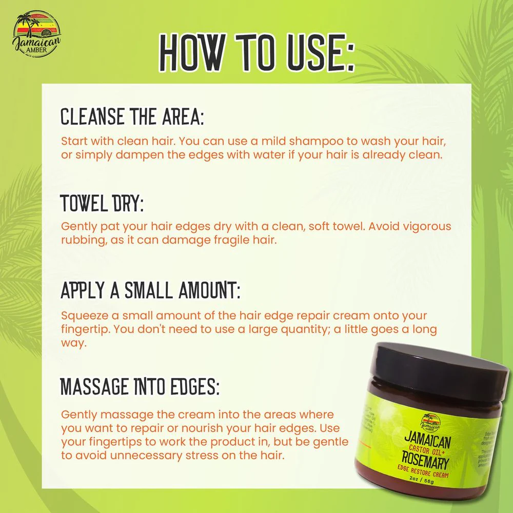 Mitchell Jamaican Amber Edge Restore Cream 2oz - Image 4