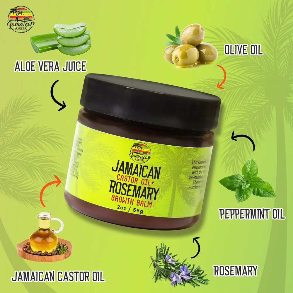 Mitchell Jamaican Hair Balm - Castor + Rosemary 2oz - Image 7