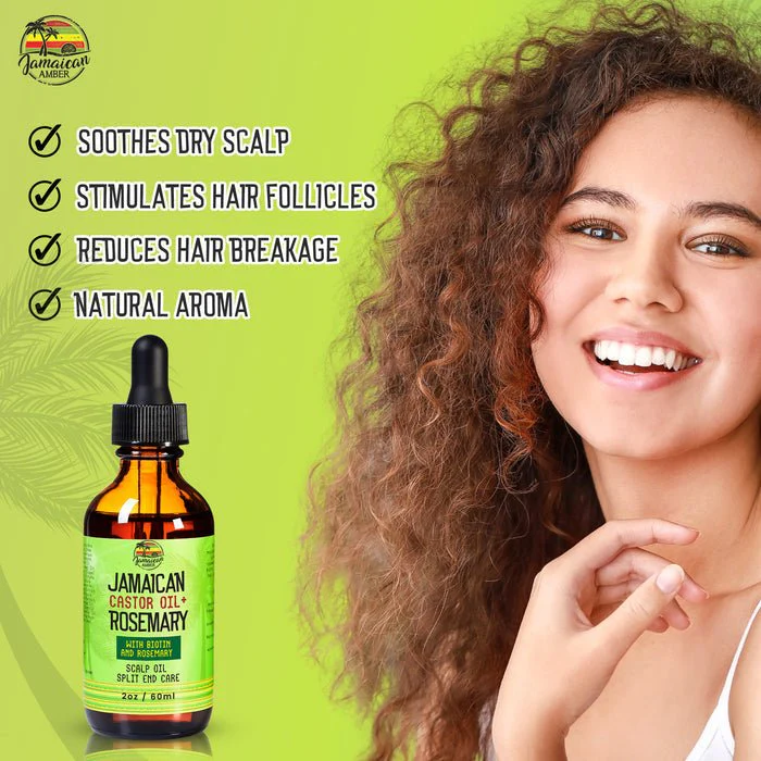 Mitchell Jamaican Castor Oil+ Rosemary Hair Oil 2oz - Image 9