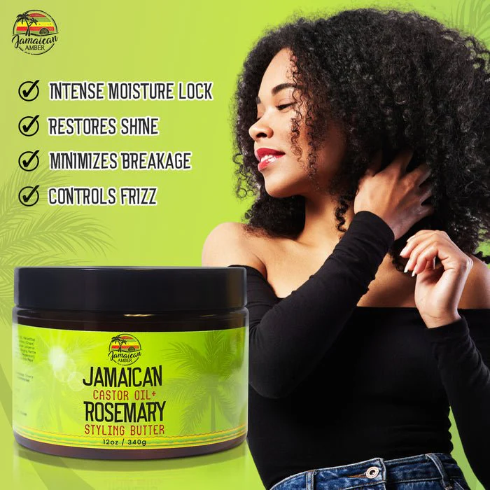 Mitchell Jamaican Amber Castor Oil & Rosemary Butter - 12oz - Image 8