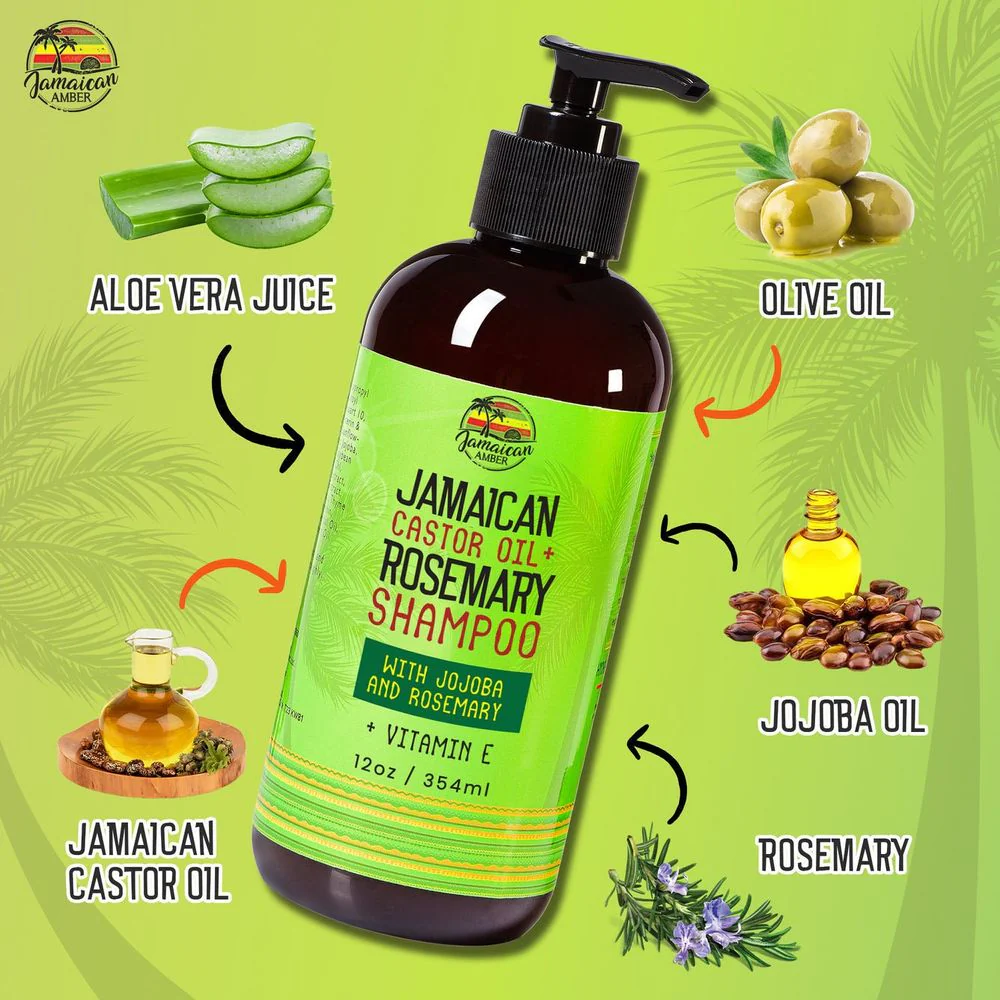 Mitchell Brands Jamaican Castor Oil+ Rosemary Shampoo - 12oz - Image 5