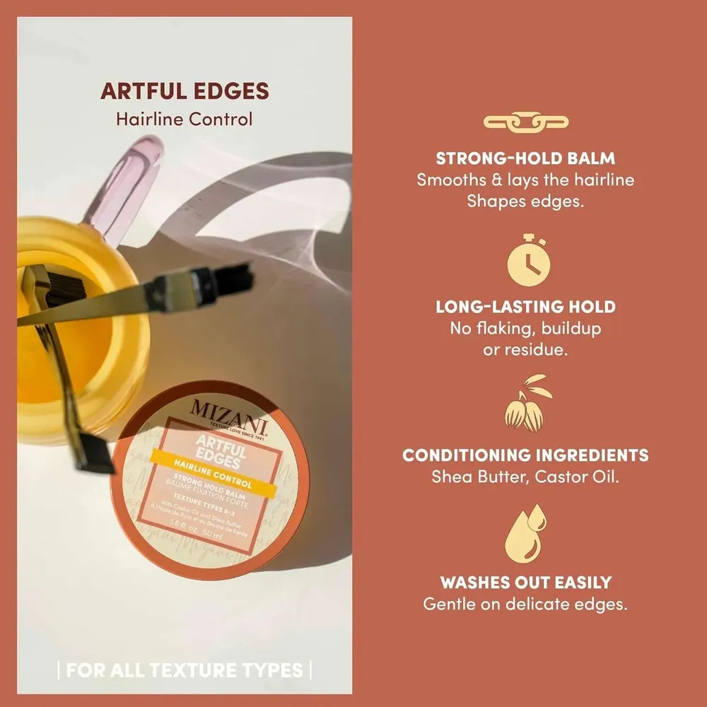 Mizani Artful Edges Control - Strong Hold Balm 1.6oz - Image 4