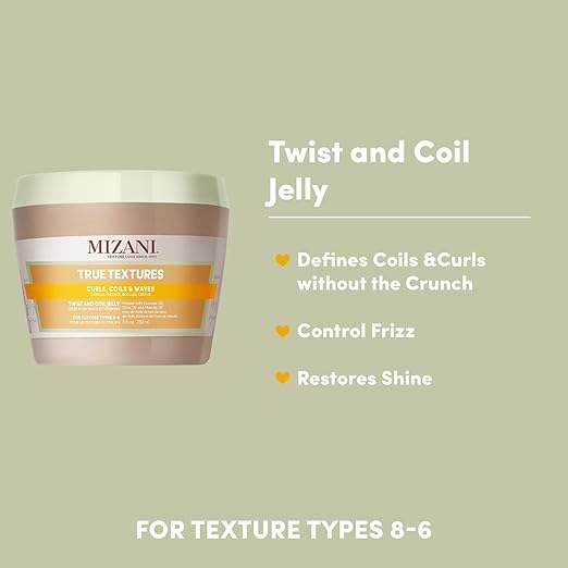 Mizani True Textures Twist and Coil Jelly - Defines Coils 8oz - Image 3