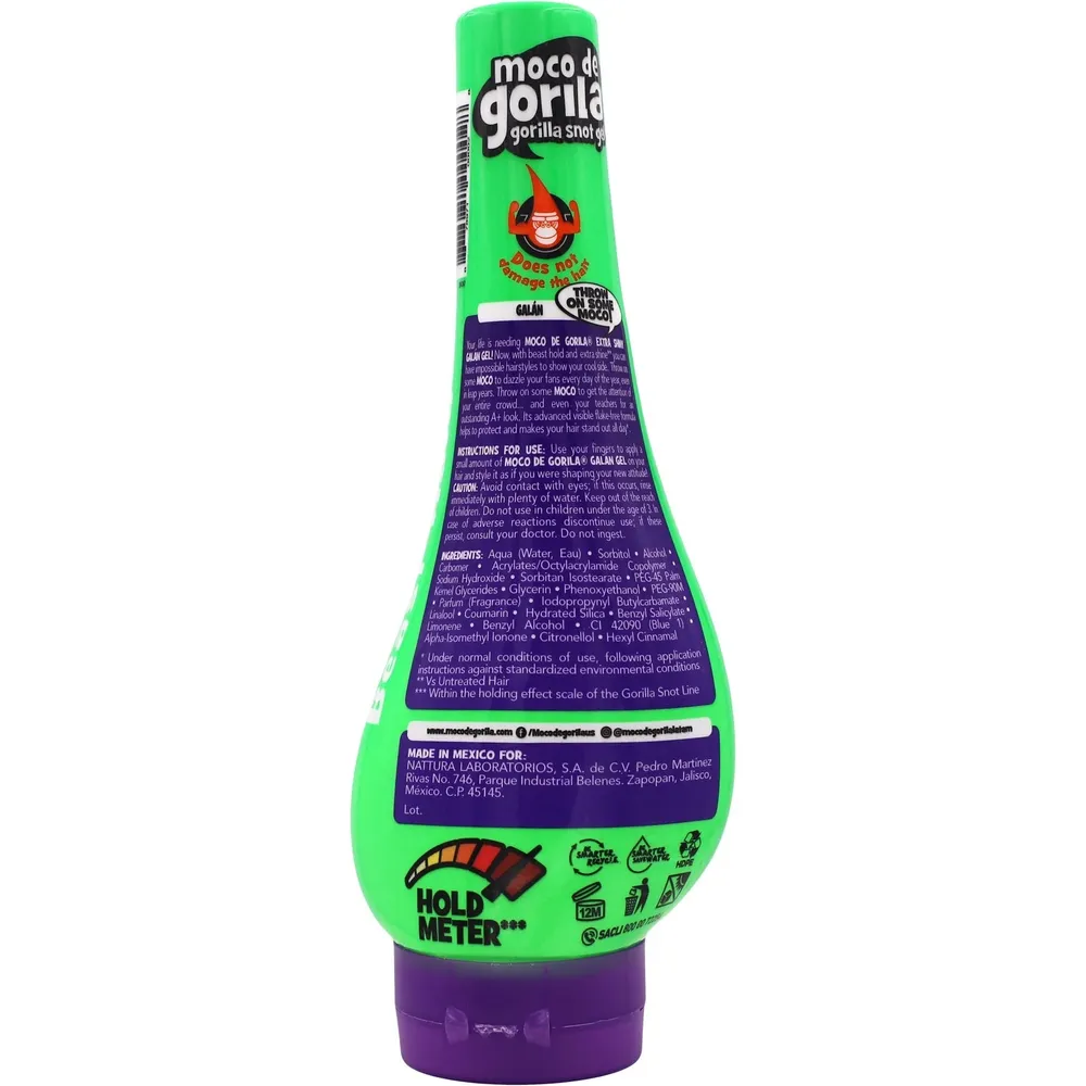 Moco de Gorila Gorilla Snot Hair Gel – Strong Hold – 11.9oz - Image 2