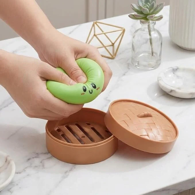 Mystery Steamed Bun Squishies Toy Stress Relief - Image 3