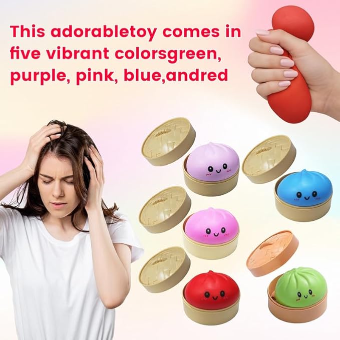 Mystery Steamed Bun Squishies Toy Stress Relief - Image 4