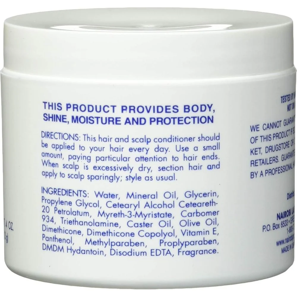 Nairobi Hair & Scalp Daily Moisturizing Hairdressing 4 oz - Image 2