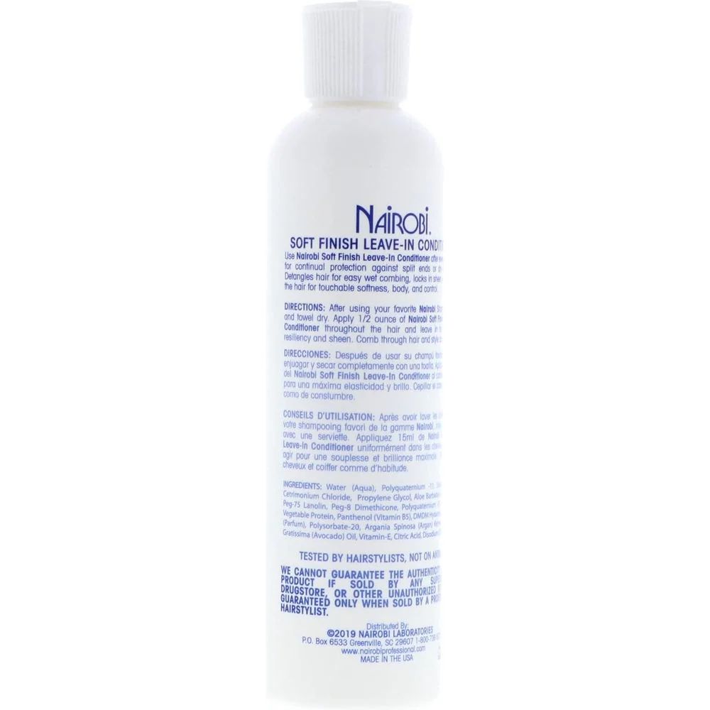 Nairobi Soft Finish Leave-In Conditioner - Hydrating 8oz - Image 3