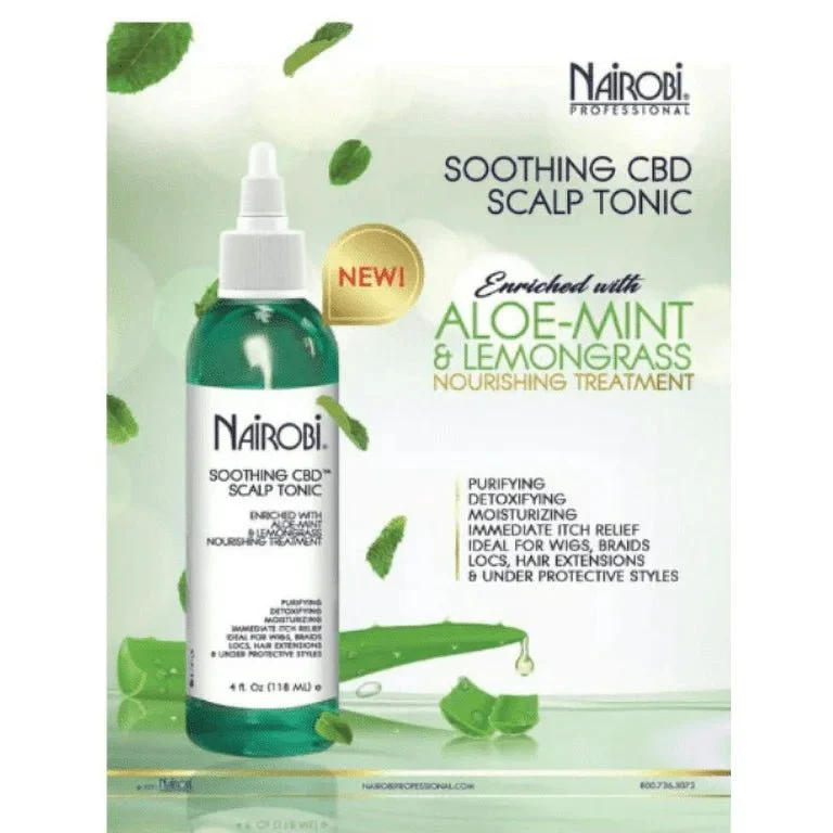 Nairobi Soothing CBD Scalp Tonic - Calming Relief 4oz - Image 2