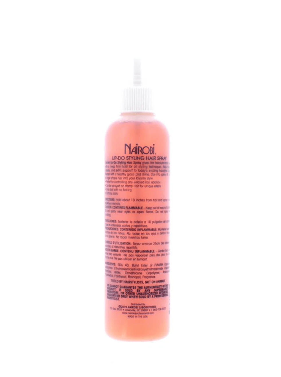 Nairobi Up-Do Styling Spray Flexible Hold – 8oz - Image 2