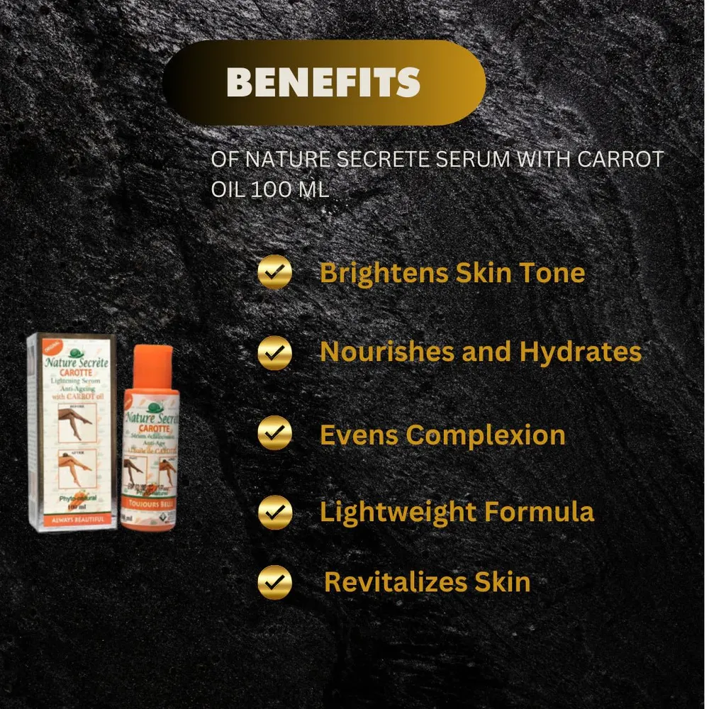 Natural Secret Carrot Serum β 100ml - Image 3