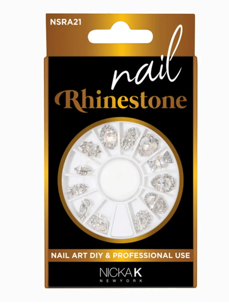 Nicka K New York Nail Art DIY Rhinestone Round Case