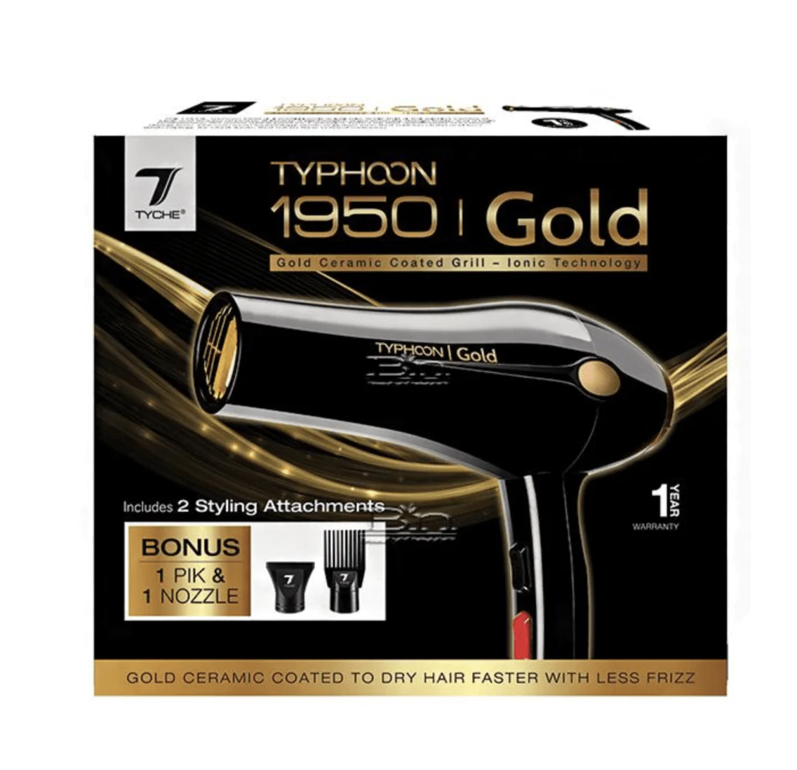 Nicka K New York Tyche Hair Dryer Typhoon - Gold