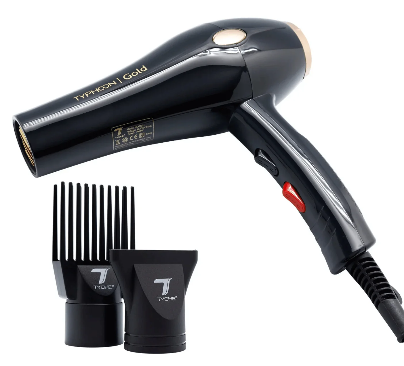 Nicka K New York Tyche Hair Dryer Typhoon - Gold - Image 2