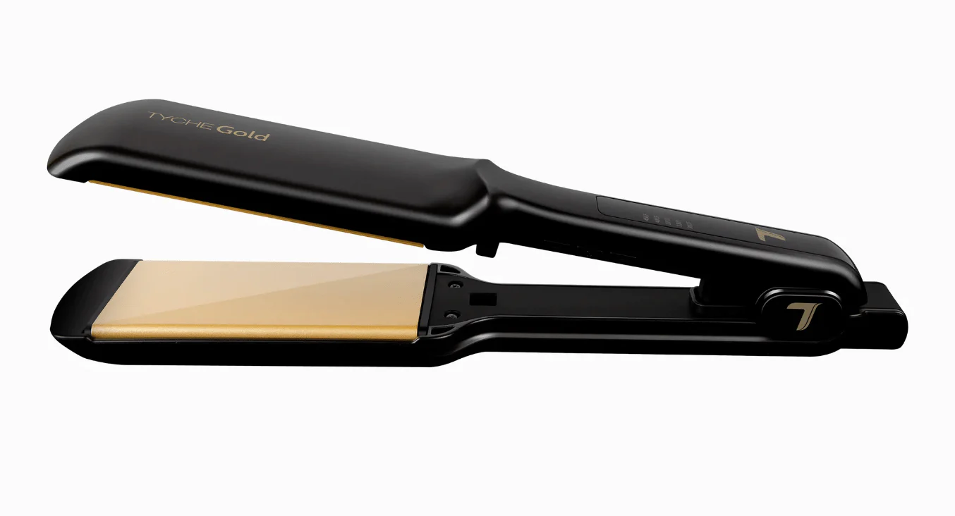 Nicka K Tyche Gold Ceramic Flat Iron β Double Coated Plates - Image 11
