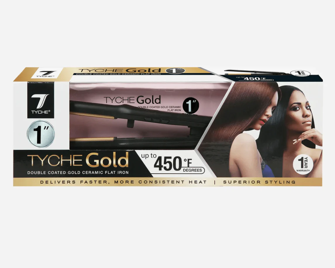 Nicka K Tyche Gold Ceramic Flat Iron β Double Coated Plates - Image 7