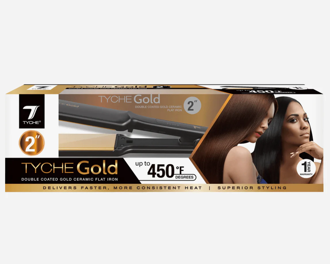 Nicka K Tyche Gold Ceramic Flat Iron β Double Coated Plates - Image 8